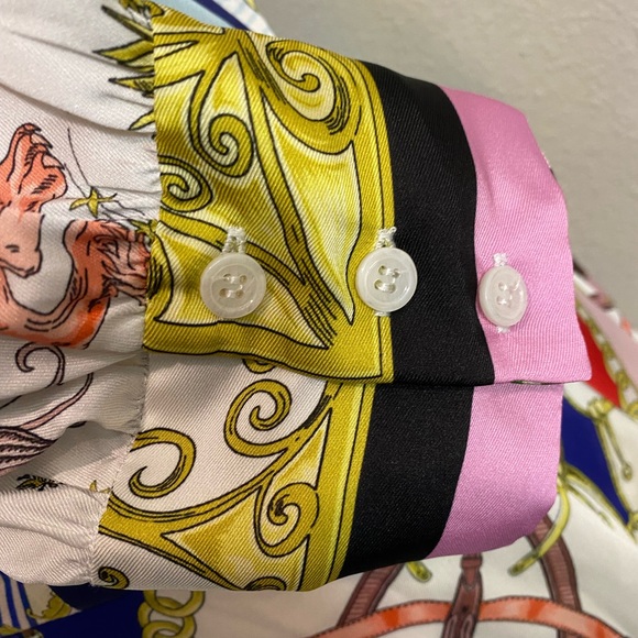 Women’s Size Small Zara Multicolor Chain Pattern Mini Dress - Picture 7 of 8